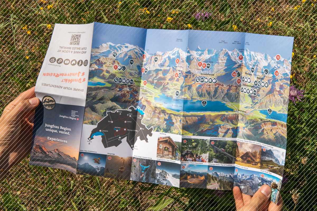 Faltkarte – Jungfrau Region Tourismus AG